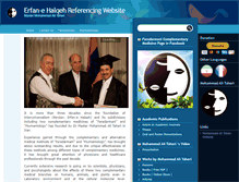 Tablet Screenshot of erfanehalqeh.com